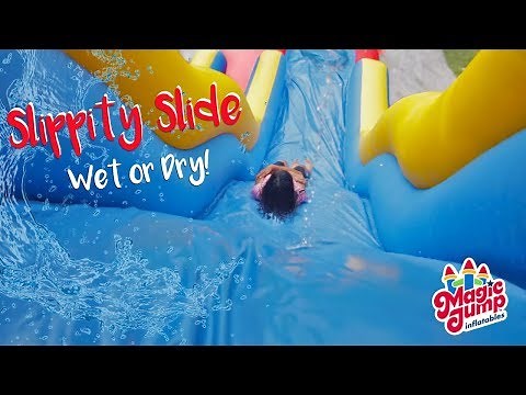 19' Slippity Slide | Inflatable Wet or Dry Slide | Magic Jump, Inc.