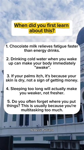 When did you first learn about this? #HealthFacts #WellnessTips #DidYouKnow #HealthyLiving #FitnessFacts #LifeHacks #HealthMyths #NutritionTips #SleepTips #ProductivityTips | Dessi Putri Ana