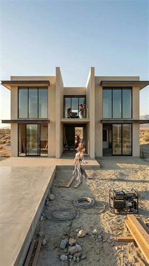 Desert Modern Villa Transformation 🌵 From Raw Concrete to Luxury Oasis