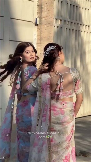 “Traditional Vibes with My Bestie 💃❤️” #saree #love