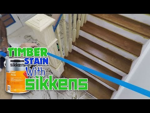 Staining Timber with Sikkens CETOL HLSE in Light Oak