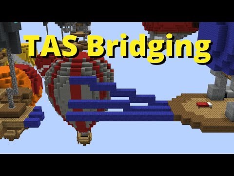 Near Perfect Bridging [Minecraft TAS]