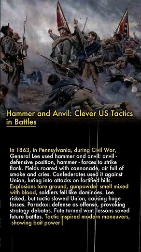 🔨 Hammer and Anvil: Clever US Tactics in Battles ⚔️🇺🇸