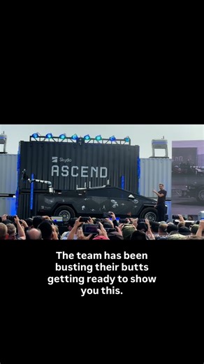 Dustin Hillis on Instagram: "The future of drone technology is here! @skydiohq Ascend 25 event CEO @adampbry unveiled the new F10 fixed wing drone with a robot arm vertical launch and landing capabilities. Very impressive SkyDio team. 👍🏻👍🏻 #dronetechnology #skydio #drone #technologynews #robotics #cybertruck @toughstump"