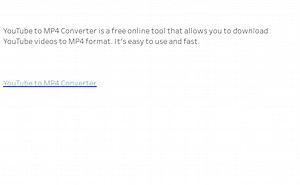 YouTube to MP4 Converter