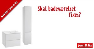 BathZone er en helt ny serie i jem & fix af møbler til badeværelset. Se hele udvalget her - og fix badeværelset: bit.ly/BathZone_3518 | jem & fix Danmark