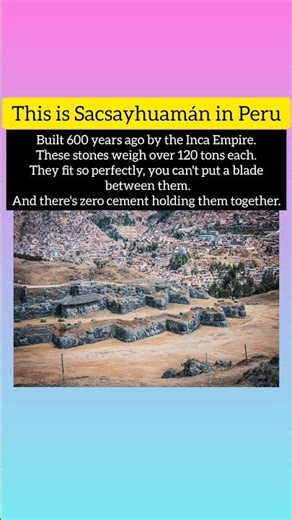How Did Incas Move 120-Ton Stones? #shorts
