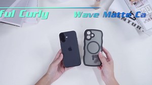 SPIDERCASE Magnetic for iPhone 15 Pro Case,[Curly Wave Edge] with [2 Tempered Glass Screen Protector] [Full Camera Protection] Anti-Fingerprint Anti-Scratch Phone Case for iPhone 15 Pro 6.1'',Black