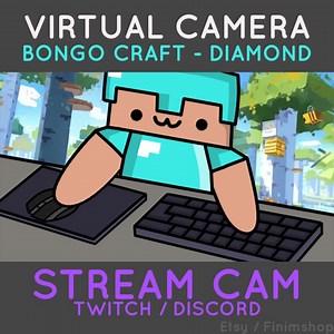 Bongo CRAFT- Diamond Armor | Caméra Virtuelle Personnalisable pour Twitch & Discord (Custom Inclus) - Etsy France