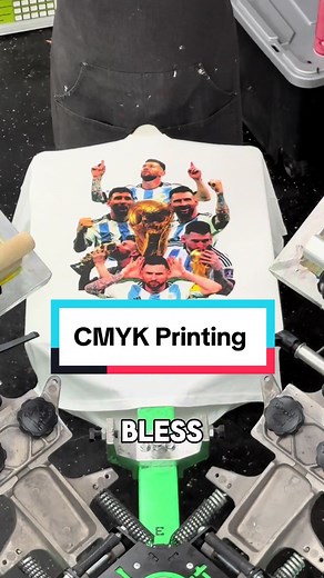 Screen Printing CMYK 💙💖💛🖤. #screenprinting #tshirt #cmyk #chicago #fyp