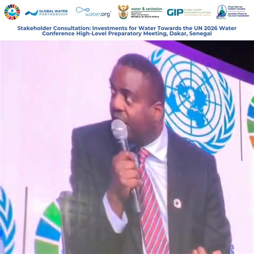 💧 From financing gaps to investment opportunity: Rethinking how we fund water During the 𝗛𝗶𝗴𝗵-𝗟𝗲𝘃𝗲𝗹 𝗣𝗿𝗲𝗽𝗮𝗿𝗮𝘁𝗼𝗿𝘆 𝗠𝗲𝗲𝘁𝗶𝗻𝗴 𝗳𝗼𝗿 𝘁𝗵𝗲 #𝟮𝟬𝟮𝟲𝗨𝗡𝗪𝗮𝘁𝗲𝗿𝗖𝗼𝗻𝗳𝗲𝗿𝗲𝗻𝗰𝗲, convened by the Government of Senegal in Dakar, Alex Simalabwi, CEO of the Global Water Partnership Organisation and Executive Secretary of GWP, highlighted a critical message for the road to UN 2026 Water Conference. Discussions underscored the scale of the global water financing gap - and t