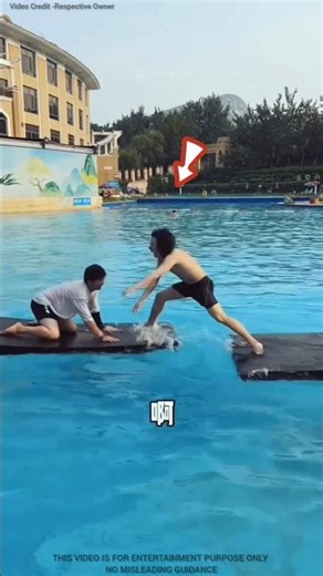 Pool Fight Challenge Got Out of Control!😝 #shortvideo #funny