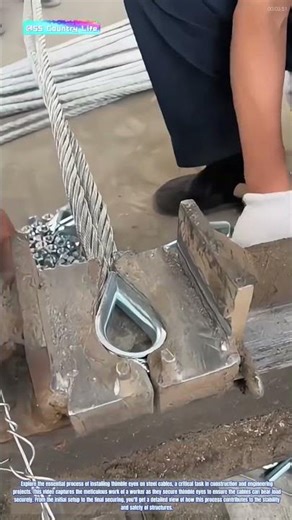 Securing Steel Cables: Installing Thimble Eyes
