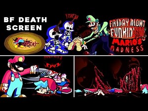 FNF: Mario's Madness V2 - BF Deaths Screen / Game Over Screen (Mario 85', MX & Mario.EXE)