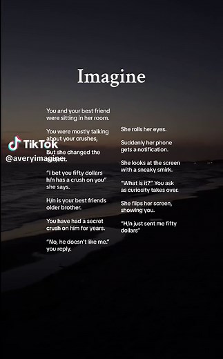 Imagine Scenario: Crushes, Sneaky Smirks, and Secret Admirations