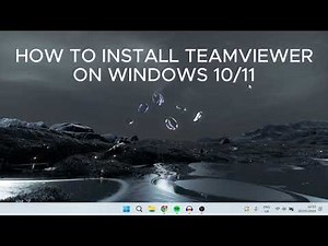 How to install teamviewer on windows 11/10