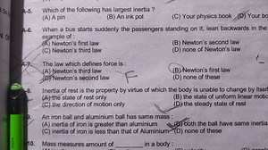 Inertia of rest is the property by virtue of which the body is ... | Filo