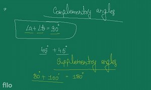Lines and Angles1229Recognise and define complementaryangle... | Filo