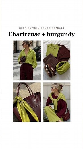 Deep autumn color combos