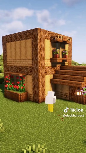 MInecraft Two Storey House #มายคราฟ #minecrafttutorial #minecraftbuilding #minecraft #fyp #foryou