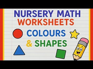 Nursery - math ( work sheets for colours and shapes )