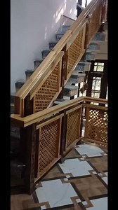 How to build wooden railing for stair "simple wooden railing design 🤔✌️💯 #stairs #reelsfacebook #woodenfurniture #wood | Valley Home designs