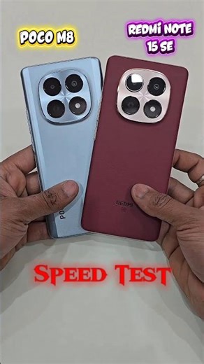 Redmi Note 15 SE vs Poco M8 SpeedTest - #shorts