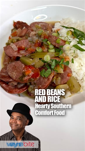 Red Beans And Rice! | Growing up in the South, red beans and rice was more than just a meal—it was a comfort-food ritual, the kind of dish that quietly simmered its way into your memory. This version stays true to those roots, starting with hearty red beans, smoky andouille sausage, and a generous mix of fresh vegetables and spices. Recipe is in the first comment! | Wayne Johnson