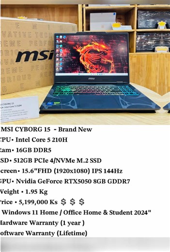 𝓦𝓮𝓵𝓵𝓓𝓸𝓷𝓮 မှာ လက်ရှိရနိုင်တဲ့ 𝓑𝓻𝓪𝓷𝓭 𝓝𝓮𝔀 𝓛𝓪𝓹𝓽𝓸𝓹 လေးတွေပါ.... 𝐍𝐯𝐢𝐝𝐢𝐚 𝐆𝐞𝐅𝐨𝐫𝐜𝐞 𝐑𝐓𝐗𝟓𝟎𝟓𝟎 𝟖𝐆𝐁 𝐆𝐃𝐃𝐑𝟕 မှ စပြီး 𝐆𝐏𝐔 အမျိုးမျိုးကို ရွေးချယ် ဝယ်ယူရရှိနိုင်ပါပြီ။ လိုအပ်တဲ့ 𝓢𝓹𝓮𝓬𝓲𝓯𝓲𝓬𝓪𝓽𝓲𝓸𝓷 တွေနဲ့လည်း 𝓟𝓻𝓮 𝓞𝓻𝓭𝓮𝓻 မှာယူလို့ရနိုင်ပါတယ်..... 𝓒𝓸𝓶𝓹𝓾𝓽𝓮𝓻 နဲ့ ပတ်သတ်တာတွေ လိုနေ ရှာနေတယ်ဆို 𝓝𝓪𝔂𝓟𝔂𝓲𝓽𝓪𝔀 မှာ 𝓦𝓮𝓵𝓵𝓓𝓸𝓷𝓮 ကို သတိရလိုက်ပါ..... Domain - welldoneitsalesandservices.com 𝐖𝐞𝐥𝐥 𝐃𝐨𝐧𝐞 𝐈𝐓 𝐒𝐚𝐥𝐞𝐬 𝐚𝐧𝐝 𝐒𝐞𝐫𝐯𝐢𝐜