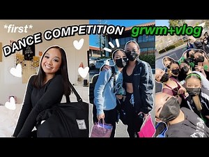 GRWM+VLOG: MY 1ST DANCE COMPETITION *high school team* | Nicole Laeno