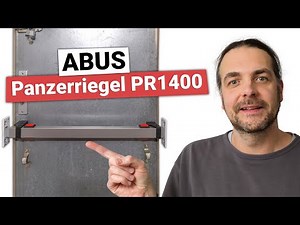 ABUS Panzerriegel PR1400 + PA1014 Montage: Tür nach außen öffnend