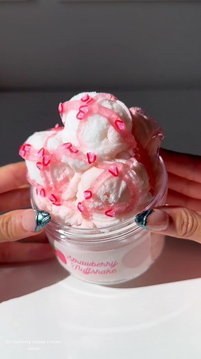 Strawberry Fluffshake Cloud Slime Recipe