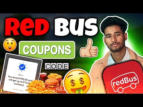RedBus Coupon Code Today 🚌🔥 Flat Huge Discount on Bus Ticket Booking | Latest RedBus Offers Today 💥