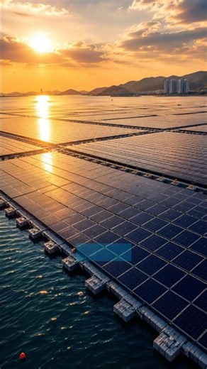 The principle behind Korea's massive floating solar power plant #shorts