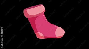 socks icon animation best cartoon object. Nice sock icon animation best simple object . Stock Video