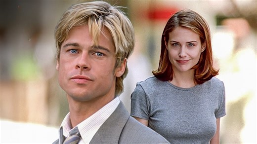 Coffee shop guy is hit by car while looking back at Susan - Meet Joe Black