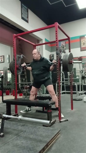 Turning 60 in 3 days. 410 pause box squat. it's almost over. Thanks for watching. John Maddox.