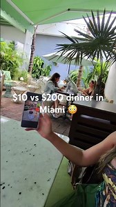 $10 vs $200 Dinner in Miami 😳