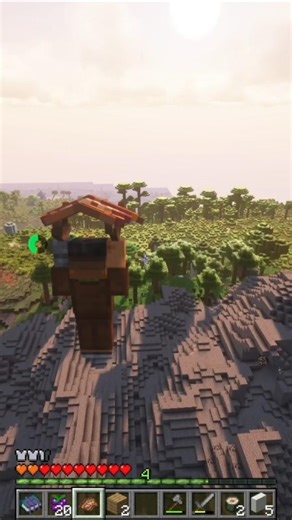 Primer viaje en paravela, termina mal🫠 #minecraft #minecraftshorts #streamer #monterrey