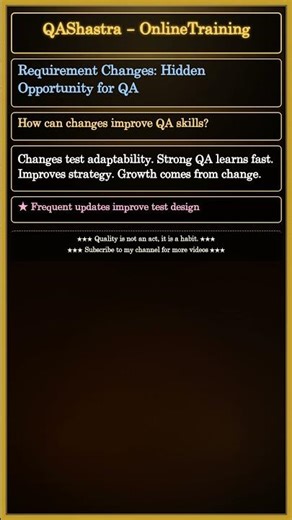 Requirement Changes: Hidden Opportunity for QA