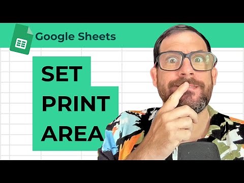 How to Set Print Area in Google Sheets
