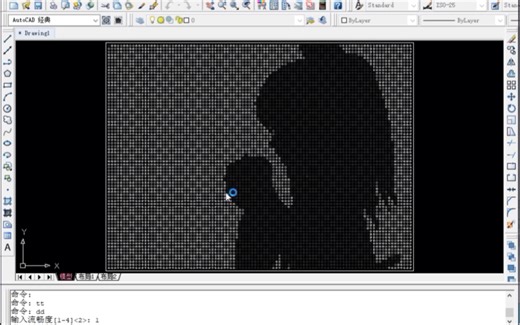 AutoCAD用lsp播放bad apple