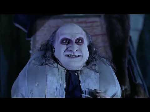 Batman Returns (1992) Penguin Army inhabits Gotham (Batskiboat Scene)
