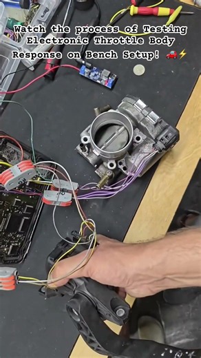Testing Electronic Throttle Body Response #ThrottleBody #DriveByWire #ECU #AutomotiveElectronics