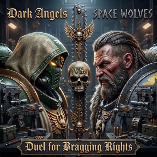 Dark Angel vs Space Wolves Duel for Bragging Rights #warhammer40k #spacemarine