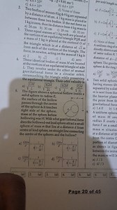 The figure shows a spherical hollow inside a solid sphere to ra... | Filo