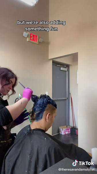 💙🐆 #hair #hairtok #hairstylist #fyp #haircolor #foryoupage