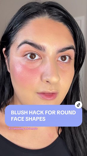 Blush Placement for Round Faces: A Makeup Hack
