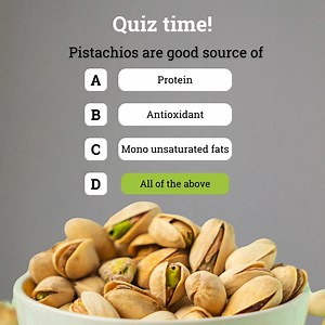 Protein, antioxidants, and healthy fats – pistachios have it all! 💚 What makes pistachios your snack of choice? Drop your answer below👇. To know more: https://americanpistachios.in/nutrition-and-health #Californiapistachios #Pistachios #AmericanPistachiosIndia #HealthySnacking #NutrientDense | American Pistachio Growers - India
