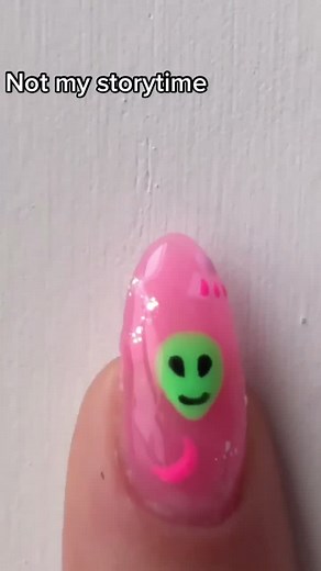 Alien Themed Space Nails | Polygel Nail Art Tutorial